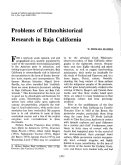 Cover page: Problems of Ethnohistorical Research in Baja California