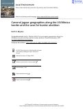 Cover page: Carceral jaguar geographies along the US/México border and the case for border abolition