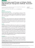 Cover page: Increased Intracranial Pressure in Pediatric Myelin Oligodendrocyte Glycoprotein Antibody-Associated Disease.