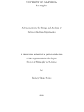 Cover page: Advancements in the Design and Analysis of Order-of-Addition Experiments