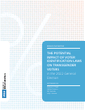 Cover page: The Potential Impact of Voter Identification Laws on Transgender Voters in the 2022 General Election