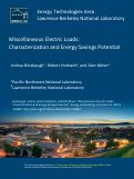 Cover page: Miscellaneous electric loads: Characterization and energy savings potential