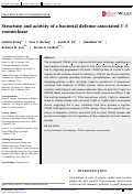 Cover page: Structure and activity of a bacterial defense‐associated 3′‐5′ exonuclease