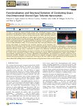 Cover page of Functionalization and Structural Evolution of Conducting Quasi-One-Dimensional Chevrel-Type Telluride Nanocrystals.