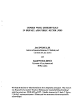 Cover page: Gender Wage Differentials in Private and Public Sector Jobs