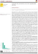 Cover page: Towards the automation of in situ experimental phasing