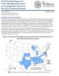 Cover page: The Potential Impact of Voter Identification Laws on Transgender Voters in the 2014 General Election