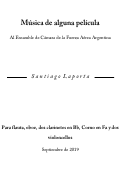 Cover page: Música de alguna película