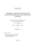 Cover page: Classification methods for multivariate and functional data using features from density ratio estimation