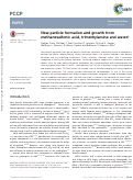 Cover page: New particle formation and growth from methanesulfonic acid, trimethylamine and water.