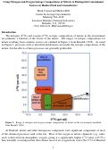 Cover page: Using Nitrogen and Oxygen Isotope Compositions of Nitrate to Distinguish Contaminant Sources in Hanford Soil and Groundwater