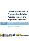 Cover page: Onboard Feedback to Promote Eco-Driving: Average Impact and Important Features