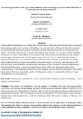 Cover page: Evaluating the Effect of Legal Vulnerabilities and Social Support on the Mental Health of Undocumented College Students