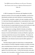 Cover page: The ADA Integration Mandate and Suicidal Students: Are Compulsory Leaves of Absence Discriminatory?