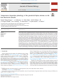 Cover page: Temperature-dependent phenology of the parasitoid Fopius arisanus on the host Bactrocera dorsalis