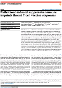 Cover page: Pathobiont-induced suppressive immune imprints thwart T cell vaccine responses.