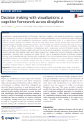 Cover page: Decision making with visualizations: a cognitive framework across disciplines