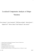 Cover page: Exploration of shape variation using localized components analysis.