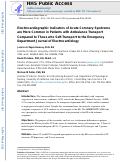 Cover page: Electrocardiographic indicators of acute coronary syndrome are more common in patients with ambulance transport compared to those who self-transport to the emergency department journal of electrocardiology