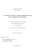 Cover page: Coexistence Theory and its Implications for Eco-evolutionary Dynamics
