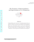 Cover page: The dynamics of supertranslations and superrotations in 2  +  1 dimensions