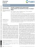 Cover page: Peptide conjugates with polyaromatic hydrocarbons can benefit the activity of catalytic RNAs.