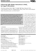 Cover page: Enhancing Light-Matter Interactions in MoS2 by Copper Intercalation.