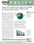 Cover page: Hunger In Los Angeles County Affects Over 200,000 Low-Income Adults, Another 560,000 At Risk