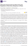 Cover page: Interaction between the Circadian Clock and Regulators of Heat Stress Responses in Plants
