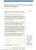 Cover page: Surgical and Audiometric Outcomes for Repair of Congenital Aural Atresia and Hypoplasia