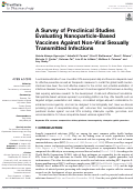 Cover page: A Survey of Preclinical Studies Evaluating Nanoparticle-Based Vaccines Against Non-Viral Sexually Transmitted Infections