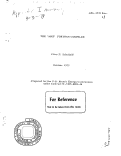 Cover page: THE 'MHF' FORTRAN COMPILER