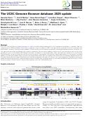 Cover page: The UCSC Genome Browser database: 2025 update