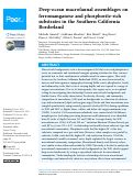 Cover page: Deep-ocean macrofaunal assemblages on ferromanganese and phosphorite-rich substrates in the Southern California Borderland.