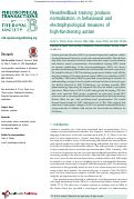 Cover page: Neurofeedback training produces normalization in behavioural and electrophysiological measures of high-functioning autism