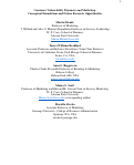 Cover page: Consumer vulnerability dynamics and marketing: Conceptual foundations and future research opportunities