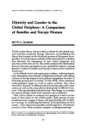 Cover page: Ethnicity and Gender in the Global Periphery: A Comparison of Basotho and Navajo Women
