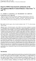 Cover page: Export of DOC from forested catchments on the Precambrian Shield of Central Ontario: Clues from 13C and 14C