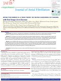 Cover page: Atrial Fibrillation is a Risk Factor for Worse Outcomes in Patients with End Stage Liver Disease.