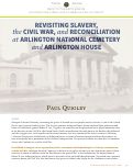 Cover page: Revisiting Slavery, the Civil War, and Reconciliation at Arlington National Cemetery and Arlington House