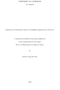 Cover page: Simulation of Deformable Objects for Sim2Real Applications in Robotics