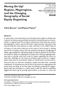 Cover page: Moving On Up? Regions, Megaregions, and the Changing Geography of Social Equity Organizing
