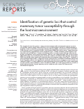 Cover page: Identification of genetic loci that control mammary tumor susceptibility through the host microenvironment