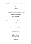 Cover page: NEM Relay Scaling for Ultra-low Power Digital Logic