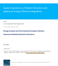 Cover page: Equity implications of market structure and appliance energy efficiency regulation