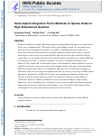 Cover page: Semi-implicit integration factor methods on sparse grids for high-dimensional systems