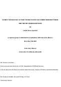 Cover page: AMILY SEPARATION AT THE UNITED STATES SOUTHERN BORDER UNDER THE TRUMPADMINISTRATION