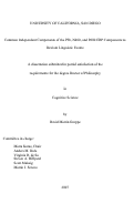 Cover page: Common independent components of the P3b, N400, and P600 ERP components to deviant linguistic events