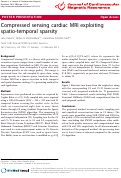 Cover page: Compressed sensing cardiac MRI exploiting spatio-temporal sparsity