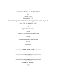 Cover page: Asymptotic Methods for the Atmosphere